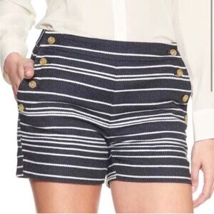 Banana Republic Shorts Navy Blue White Striped size 4